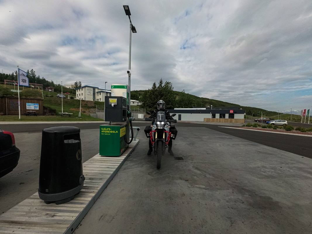 Last fuel stop before entering the highlands of Iceland.